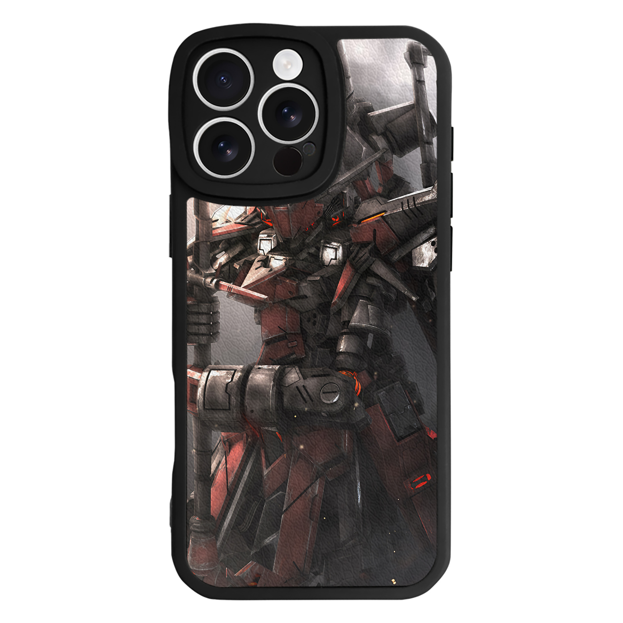（画像用） 機動戦士ガンダム Mobile Suit Gundam 【iPhone 16シリーズ対応】シリコンスマホケース（レザー調） 材質：シリコン